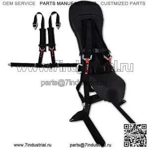 Сиденье с отбойником и черным ремнем безопасности для моделей Polaris RZR 2014+RZR 1000 или Turbo