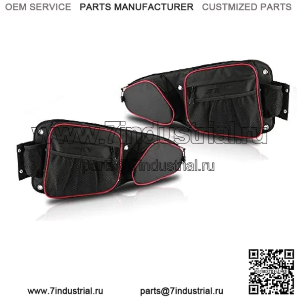 Сумки на боковые двери RZR, совместимые с Polaris RZR 1000 (XP 1000, XP 4 1000), RZR XP Turbo, XP 4 Turbo, RZR S900/S1000 2014-2023, сумка для хранения на двери с наколенником и водоотталкивающей застежкой-молнией