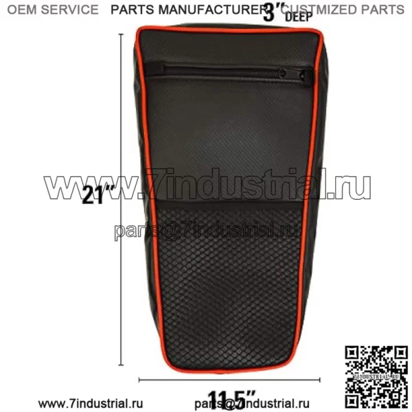 Центральная сумка PRP Seats E34-210 для Polaris RZR, черная - Image 2