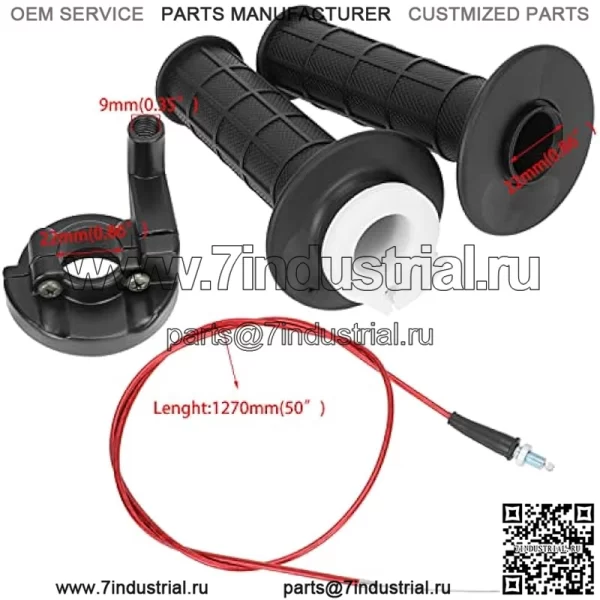 Поворотная ручка акселератора дроссельной заслонки 22 мм для 79cc 79,5cc 80cc 97cc 196cc 212cc 2,5hp Baja DoodleBug DB30 Warrior Massimo MB200 Motovox MBX10 MBX11 Monster Moto MMB80 Coleman CT200U мини-велосипед - Image 2