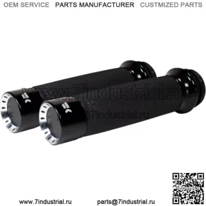 Комплект парных захватов с контуром турбины Khrome Werks, черный TBW Harley Touring Softail 08+ (Для: Harley-Davidson)