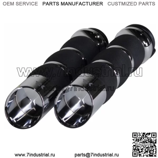 Пара ручек на воздушной подушке Chrome Werks Edge, хром TBW Harley Touring Softail 2008+ (Для: Harley-Davidson)
