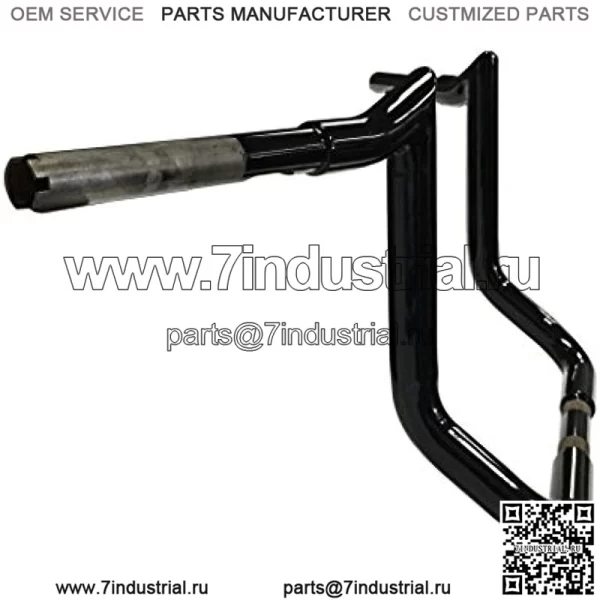 Руль Meathook Bagger Ape, 1 1/4 дюйма, высота подъема 14 дюймов, глянцевый черный, совместимость с Electra Glide (FLH), Electra Glide Classic (FLHTC) и Street Glide (FLHX) 1996-2020 гг. - Image 2