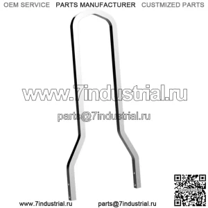 Бар Khrome Werks Tall Square Sissy Bar для Harley Sportster 2004-2022 гг.