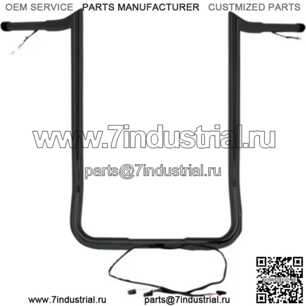 Yaffe Wired 16" Black Monkey Bagger Ape Вешалки для руля Harley Touring B (Для: Harley-Davidson)