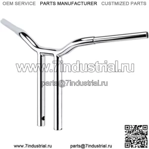 LA Choppers 1 1/4" Chrome Kage Fighter 12" Т-образные рули Прямые рули Harley FXD (Для: Harley-Davidson)