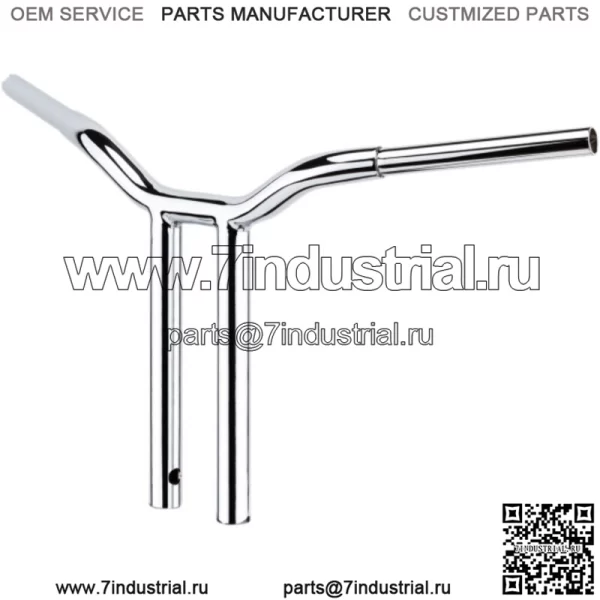 LA Choppers 1 1/4" Chrome Kage Fighter 12" Т-образные рули Прямые рули Harley FXD (Для: Harley-Davidson)