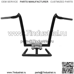 KST Kustoms Gloss Black 16" Рули Renegade на руль Harley FLTR Softail Dyna XL (Для: Harley-Davidson)