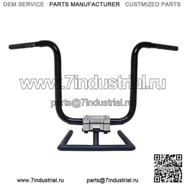 KST Kustoms Satin Black 14" Прямые рули руля Harley FLTR 1,25" (Для: Harley-Davidson)