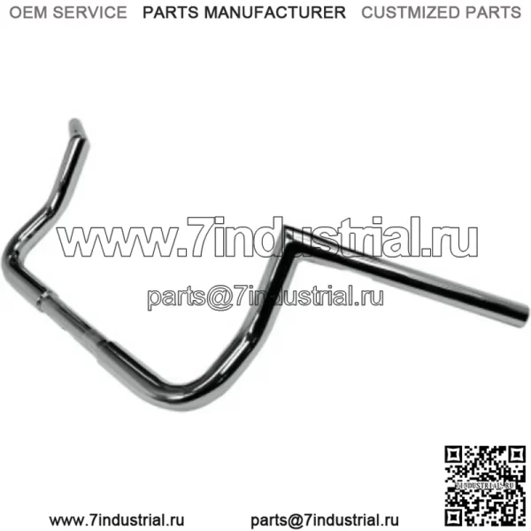 LA Choppers 8-дюймовые хромированные рули Twin Peaks Touring 1,25 дюйма Поворотные рули Harley Batwing (для: Harley-Davidson)