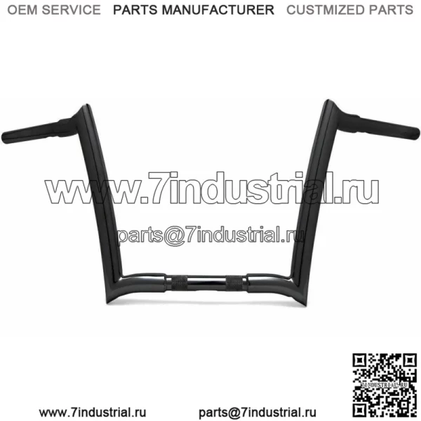 Руль Paul Yaffe Black 12 OEM Monkey Ape Bar Harley Touring Road King Glide (Для: Harley-Davidson)