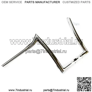 Руль Factory 47 Signature Ape Hanger 12 дюймов 1-1/4 дюйма, хромированный Harley FLTR 15-22 (для: Harley-Davidson)