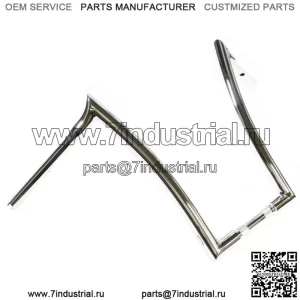 Руль Factory 47 Maddogger Apes, 18 дюймов, 1,25 дюйма, хромированный Harley Road King Softail (для: Harley-Davidson)
