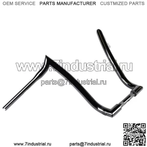 Руль Factory 47 Nomad Ape Hanger 1,5 16 дюймов, черный глянцевый Harley Softail (для: Harley-Davidson)