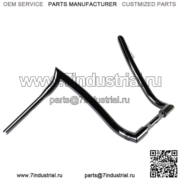 Руль Factory 47 Nomad Ape Hanger 1,5 16 дюймов, черный глянцевый Harley Softail (для: Harley-Davidson)