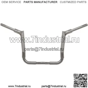 Fat Baggers 14 дюймов, 1 1/2 дюйма, хромированный руль EZ Pointed, состоящий из двух частей Harley Touring 14-20 (для: Harley-Davidson)