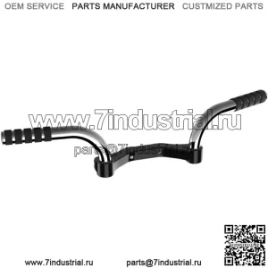 Регулируемая подставка для ног Lindby, черный/хром, на стальной раме Harley Touring '14+ (для: Harley-Davidson)