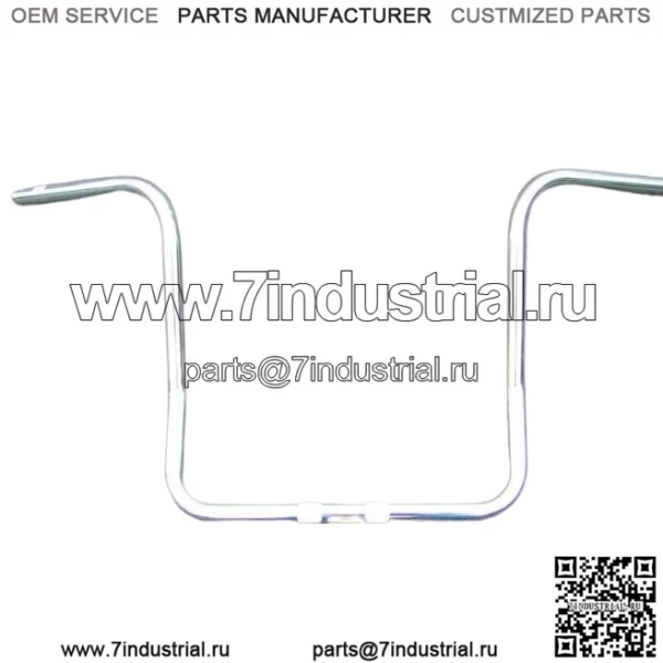 Хромированные 12-дюймовые рули Paul Yaffe Classic Ape Hanger Harley Touring Bagger 96-20 (Для: Harley-Davidson)