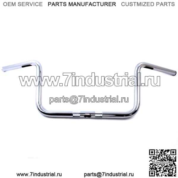 Хромированные рули 1 дюйм 9 1/4 дюйма Вешалки Ape Harley Touring Bagger Dresser 96-17 (Для: Harley-Davidson)