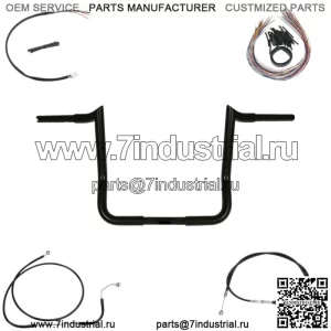 Пакет руля Yaffe Black 12 дюймов Monkey 08-13 Harley Street Electra Glide ABS (Для: Harley-Davidson)
