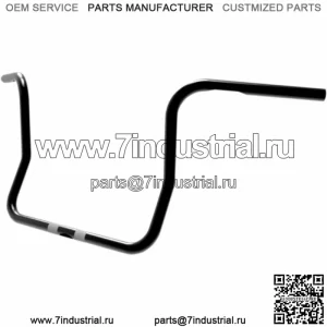 Черные 12-дюймовые классические вешалки Ape Hangers Paul Yaffe на руль Harley Batwing Touring Bagger (для: Harley-Davidson)