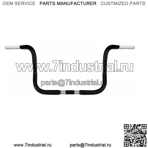 Черный 1,25-дюймовый руль Wild One 1 Chubby 10-дюймовый руль Bagger Apes Harley Touring (для: Harley-Davidson)