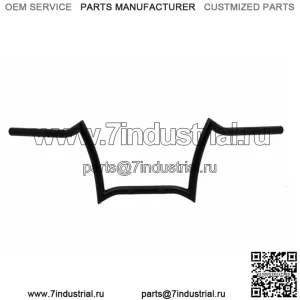 Черные 9-дюймовые дуги Crazy Z Bars Ape Hanger Handlebars Harley Softail Dyna Sportster FXR (Для: Harley-Davidson)