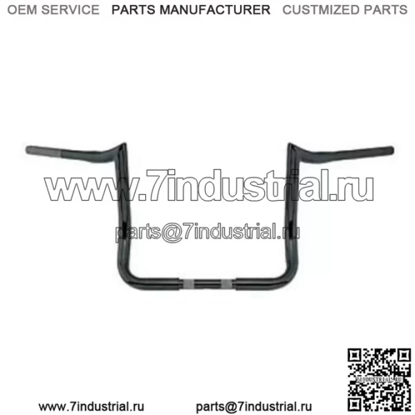 LA Choppers, черные 13-дюймовые рули Prime Ape Bars 1999+ Harley Touring Bagger (для: Harley-Davidson)