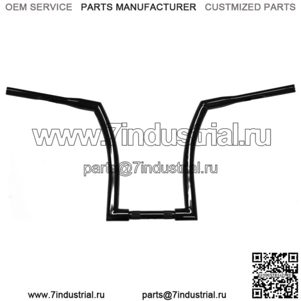 16-дюймовый руль Black Fat Monster Ape-Hanger Apes Harley Softail Dyna Sportster (для: Harley-Davidson)