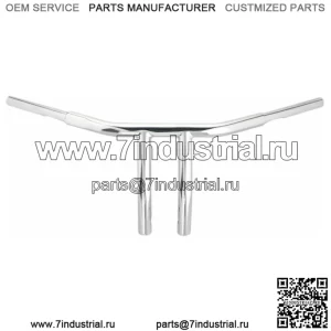 рулей с подъемом, 8 1/2 дюйма, хромированные, с откатным рулем Harley Softail Dyna Sportster (для: Harley-Davidson)