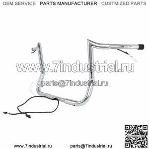 Хромированные вешалки Yaffe Bagger Ape Wired 12 дюймов, рули Harley Touring (для: Harley-Davidson)
