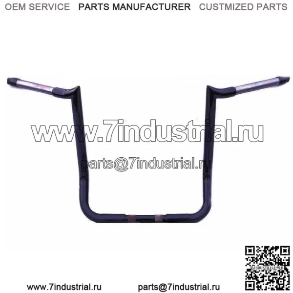 Черные 16-дюймовые рули Monkey Bar Apes Paul Yaffe Originals Harley Touring Bagger (для: Harley-Davidson)