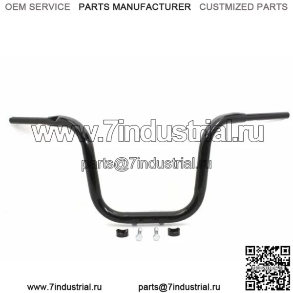 Черный руль 1-1/2 дюйма Road Glide 14 дюймов Multi Riserless Apes Apehangers Harley (Для: Harley-Davidson)