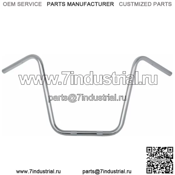 Chrome Werks Хромированные 16-дюймовые поручни Ape Hanger для руля Harley Softail Dyna Sportster (Для: Harley-Davidson)