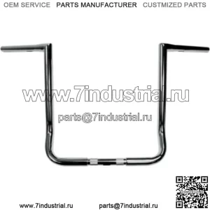 LA Choppers 16-дюймовые хромированные рули Twin Peaks Touring 1,25 дюйма Поворотные рули Harley Batwing (для: Harley-Davidson)