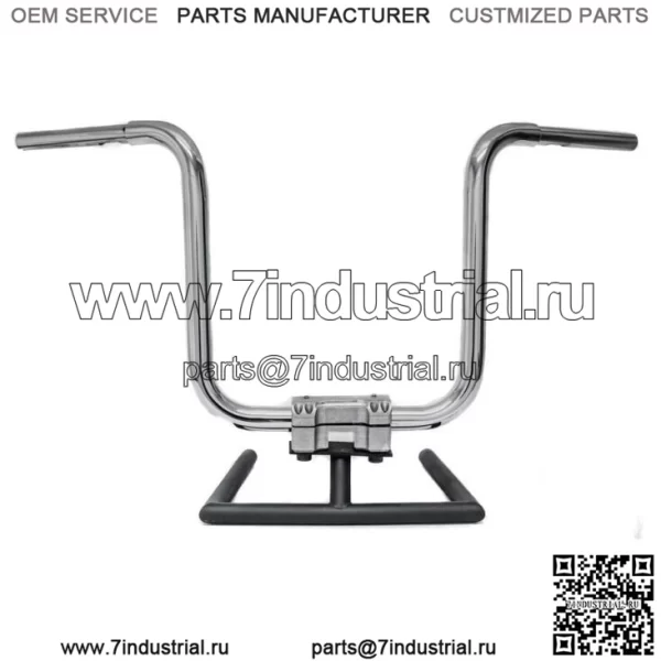 KST Kustoms Polished 12 Прямые рули руля Harley FLTR Softail 1.25 (Для: Harley-Davidson)