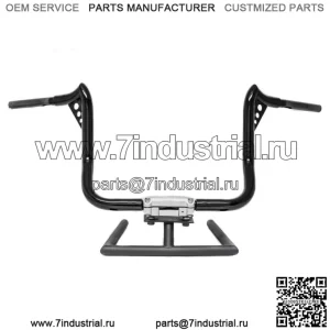 KST Kustoms Gloss Black 12-дюймовые рули Punisher Harley Touring Batwing FLH (Для: Harley-Davidson)
