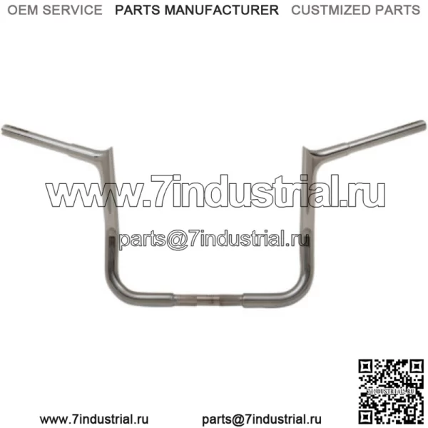 Fat Baggers FBI EZ Install Pointed 1 1/4 Chrome 12 Руль Harley Touring 86+ (Для: Harley-Davidson)