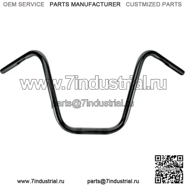 Burly Brand Narrow 12" Apes 1" Черный руль Harley Softail Dyna Sportster (Для: Harley-Davidson)