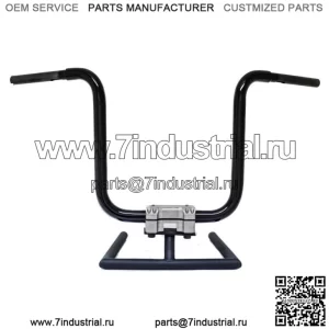 KST Kustoms Gloss Black 12" Прямые рули руля Harley FLTR 1,25" (Для: Harley-Davidson)