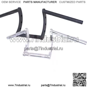 Хромированный черный 1-дюймовый руль Z-образной формы для Harley Touring Dyna Softail Custom (для: Harley-Davidson)