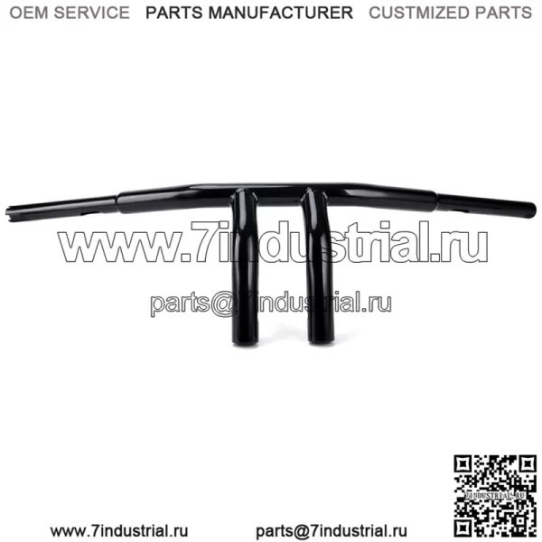 8-дюймовый Т-образный руль с подъемом 1-1/4 дюйма для Harley Sportster Dyna Softail (для: Harley-Davidson)