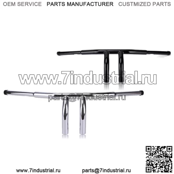 Т-образный руль с подъемом 8 дюймов, руль 1-1/4 дюйма для Harley Touring Road King Electra Glide (для: Harley-Davidson)
