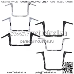 Руль с подъемной подвеской 12 дюймов, 14 дюймов, 16 дюймов для Harley Touring FLHT FLHTC 1982-2021 гг. (Для: Harley-Davidson)