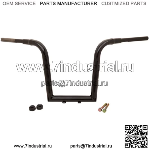 13-дюймовые рули Black Tree Hugger Ape Hanger 80-19 Harley Softail FLS