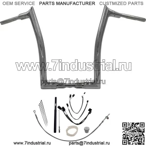 Комплект руля EZ Install 16 дюймов Ape Hanger для Harley Road King 2021-2022 гг.