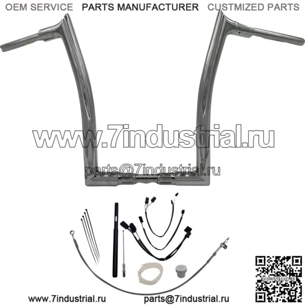Комплект руля EZ Install 16 дюймов Ape Hanger для Harley Road King 2021-2022 гг.