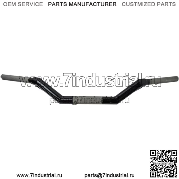Черный руль V-Line 1-1/4 дюйма для Harley Softail Dyna Sportster 1986-2020 гг. (Для: Harley-Davidson)