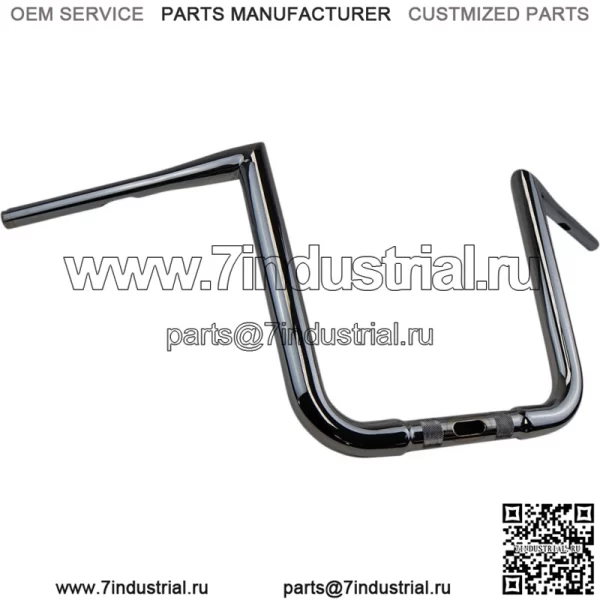 Хромированные 12-дюймовые рули Ape Hanger для Harley Road Glide FLTRX 2015-2022 гг.