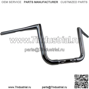 Хромированные 10-дюймовые рули Ape Hanger 15-20 Harley Road Glide FLTRX